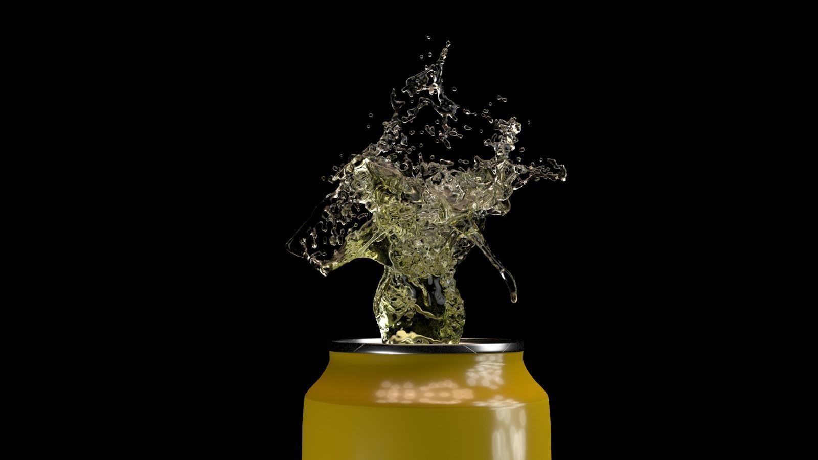 Water Splash Render Ready  3D model_6