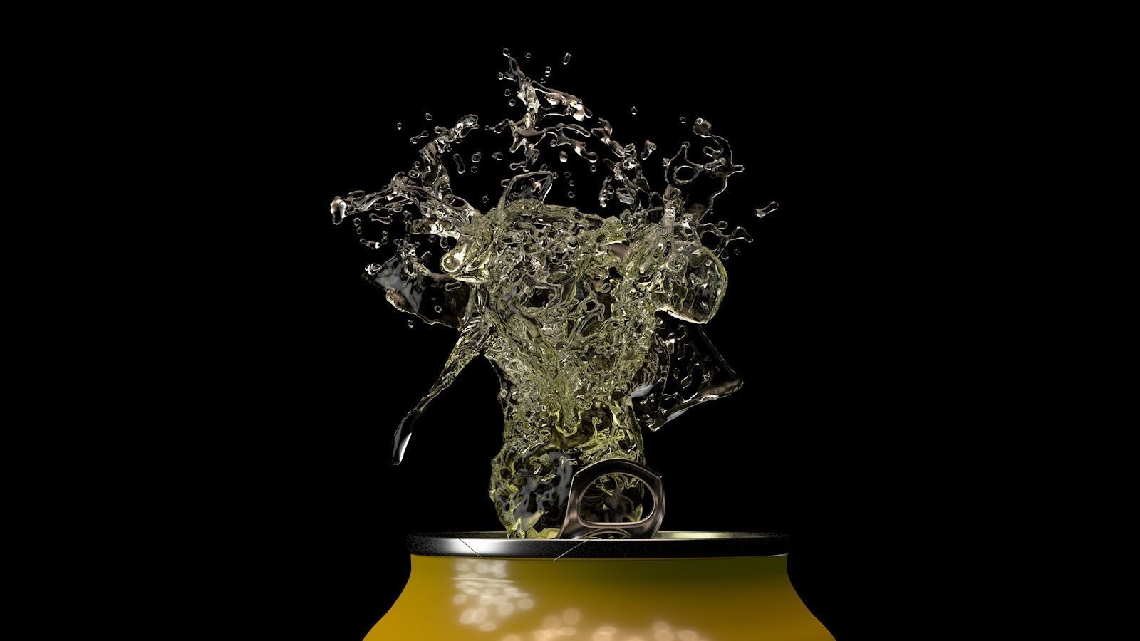 Water Splash Render Ready  3D model_2