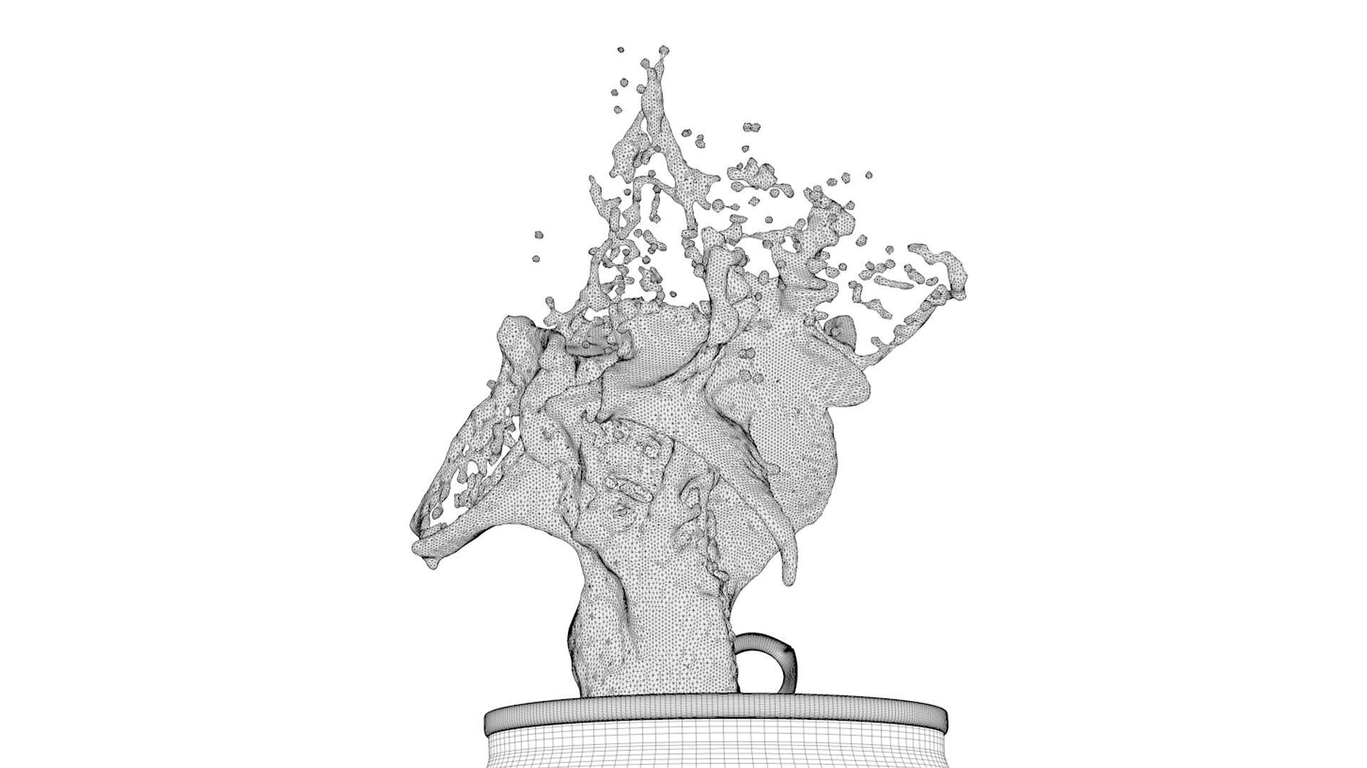 Water Splash Render Ready  3D model_5