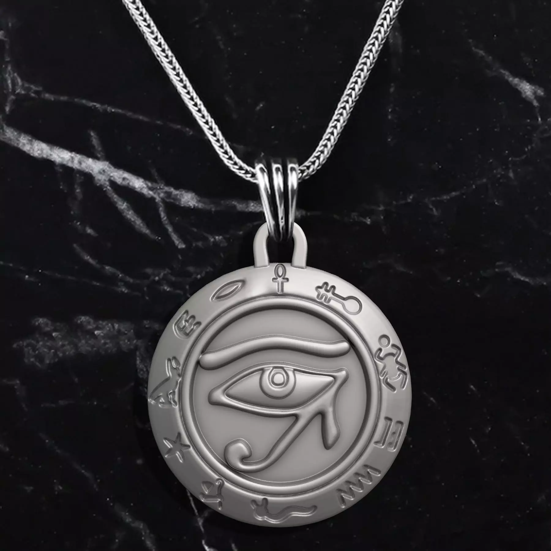 Egypt Pharaonic Eye Horus Necklace 3D print model