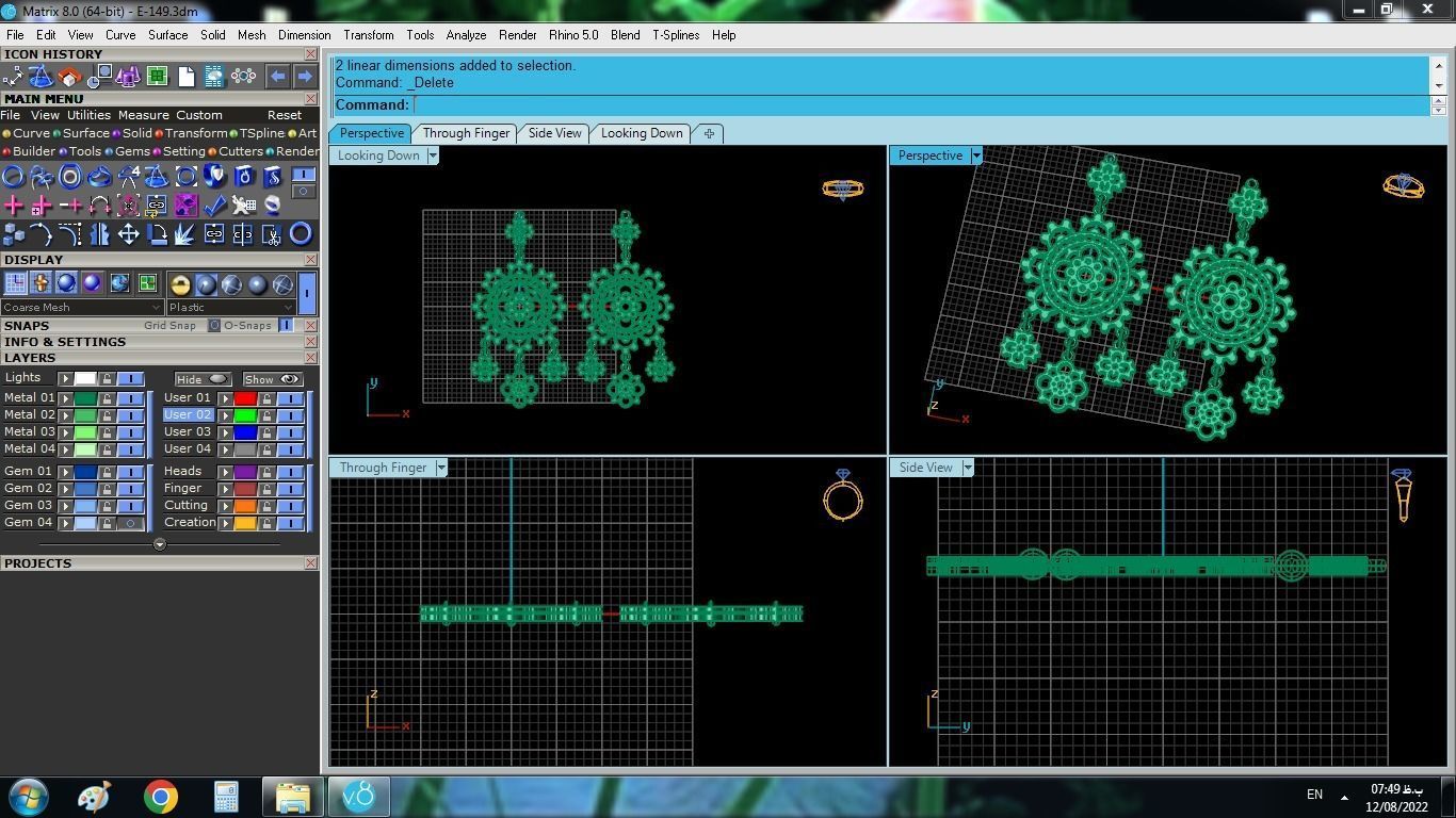 Bohemian Earrings 3D print model_7