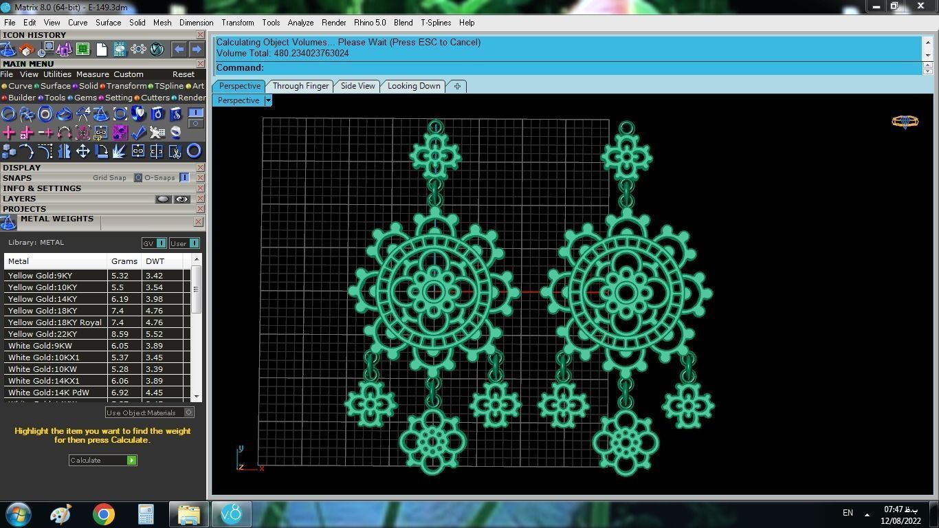 Bohemian Earrings 3D print model_4