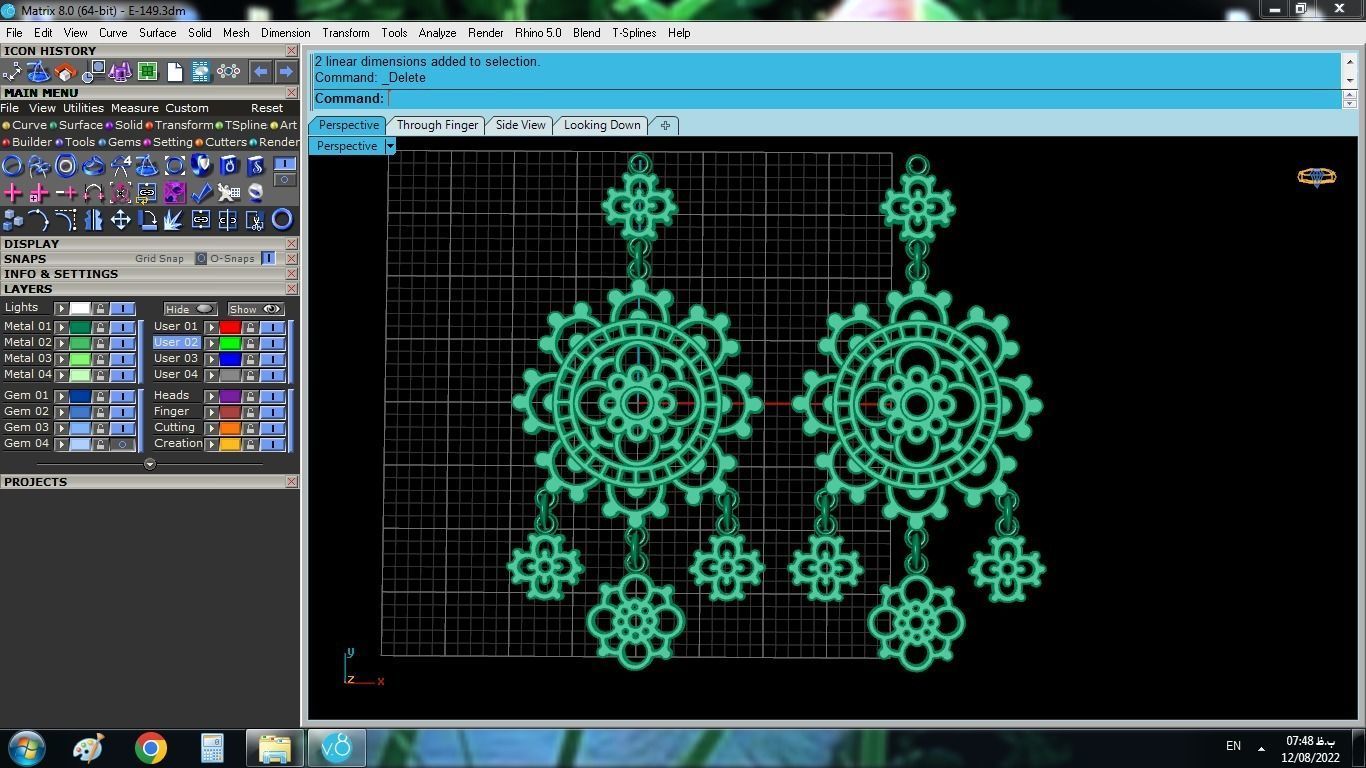 Bohemian Earrings 3D print model_6
