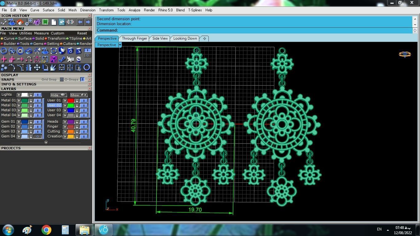 Bohemian Earrings 3D print model_5