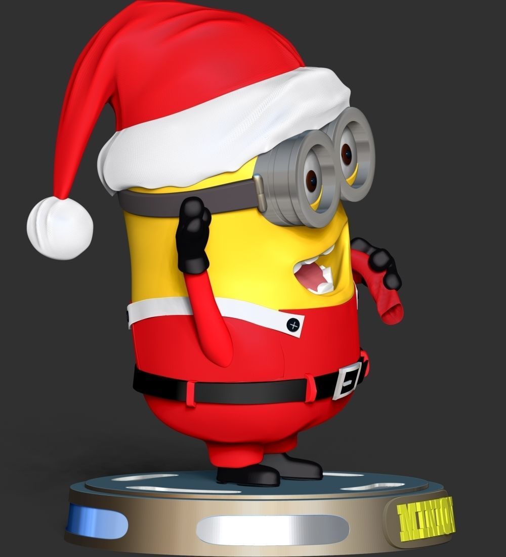 Santa Dave Minion 3D print model_11