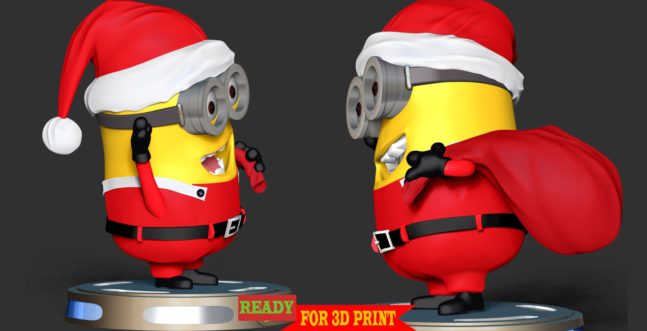Santa Dave Minion 3D print model_5