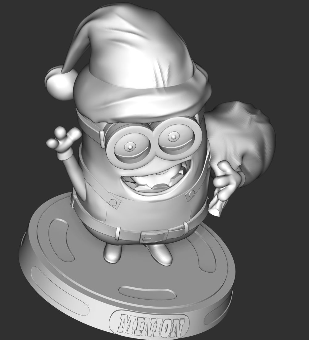 Santa Dave Minion 3D print model_15