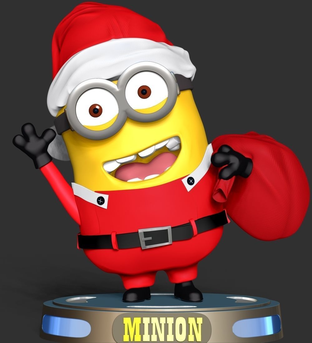 Santa Dave Minion 3D print model_8