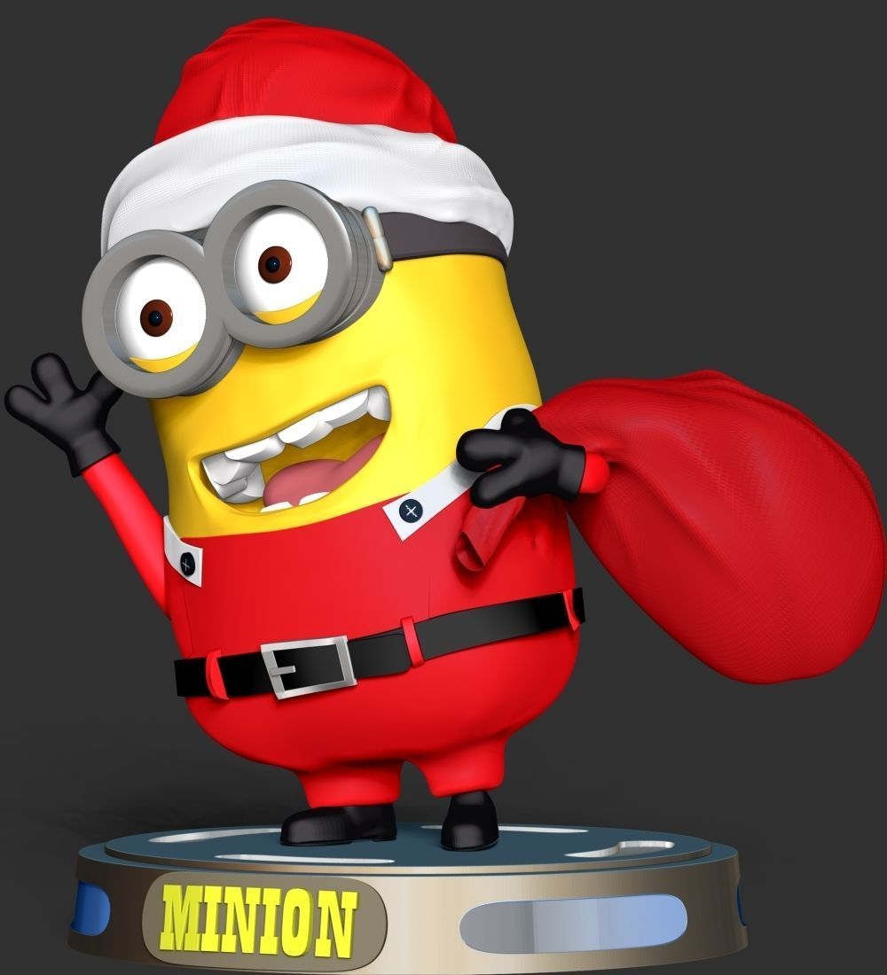 Santa Dave Minion 3D print model_9