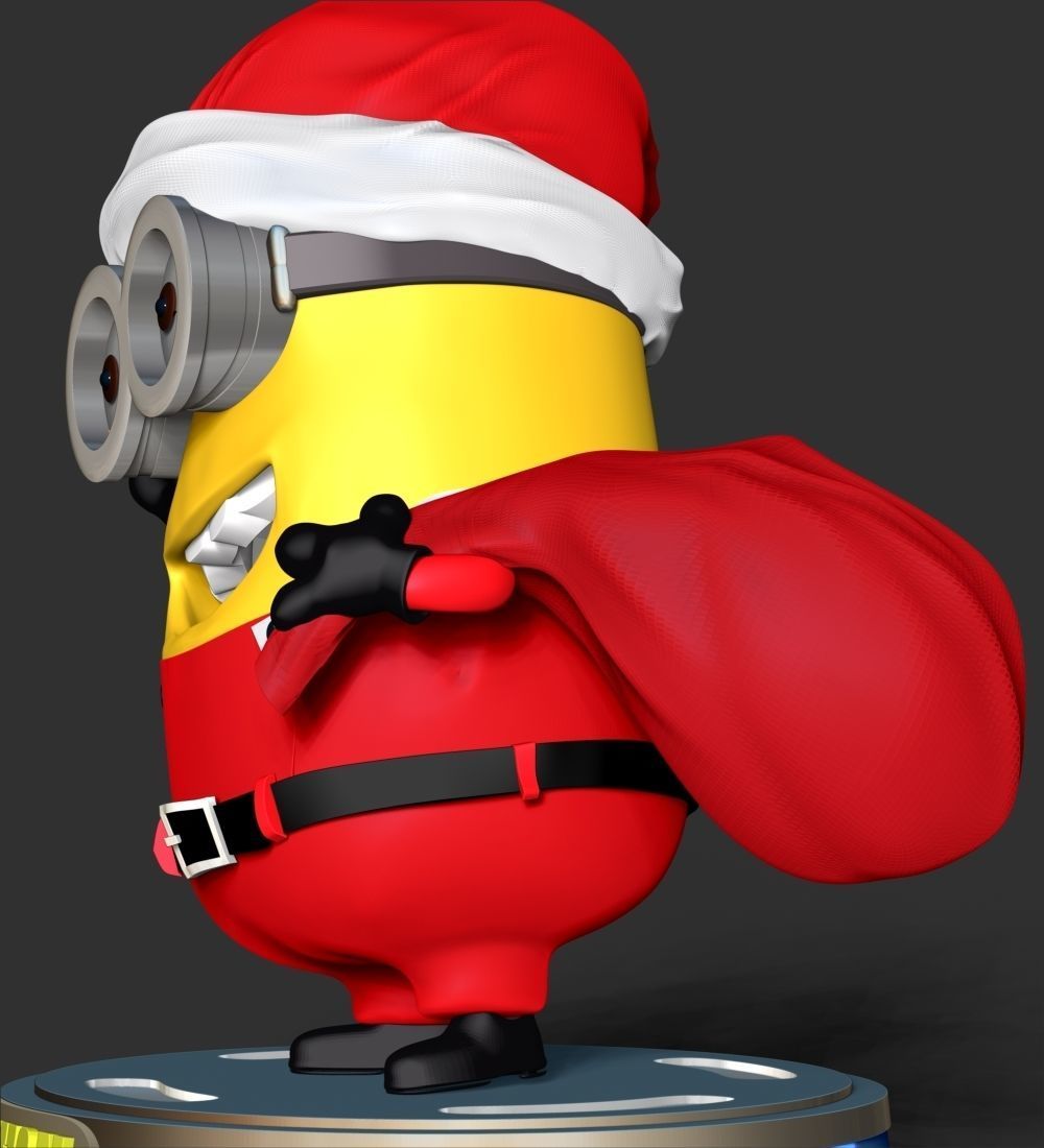 Santa Dave Minion 3D print model_13