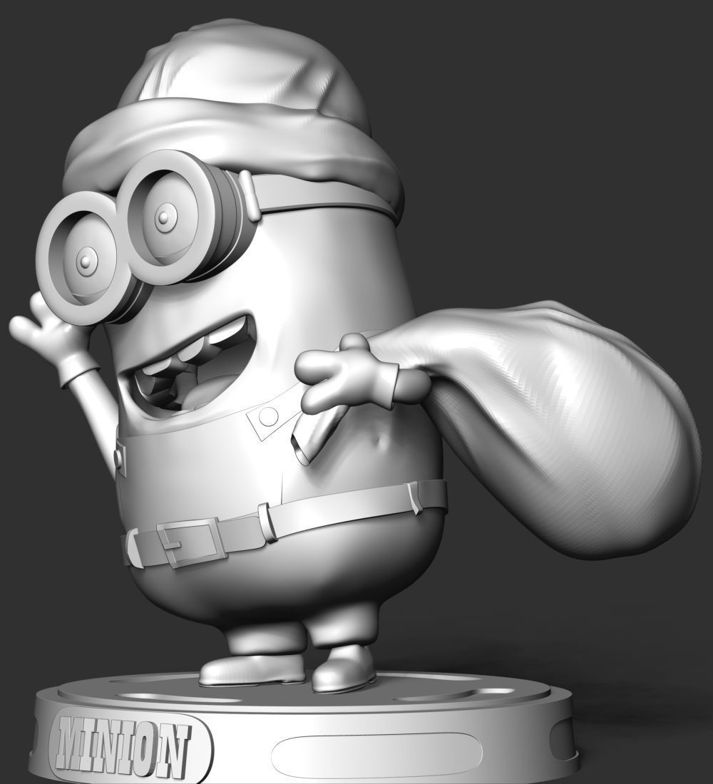 Santa Dave Minion 3D print model_19