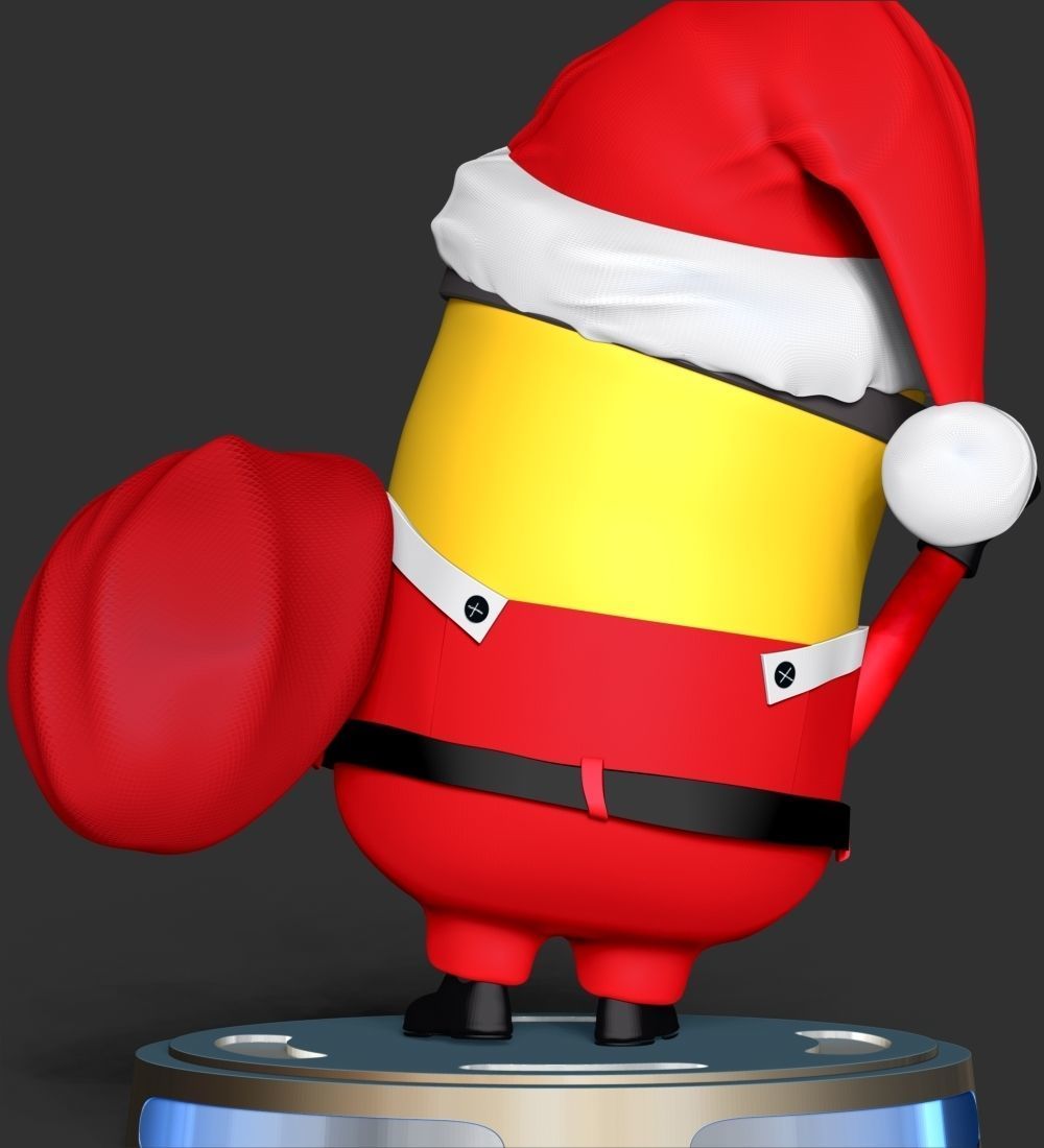 Santa Dave Minion 3D print model_12