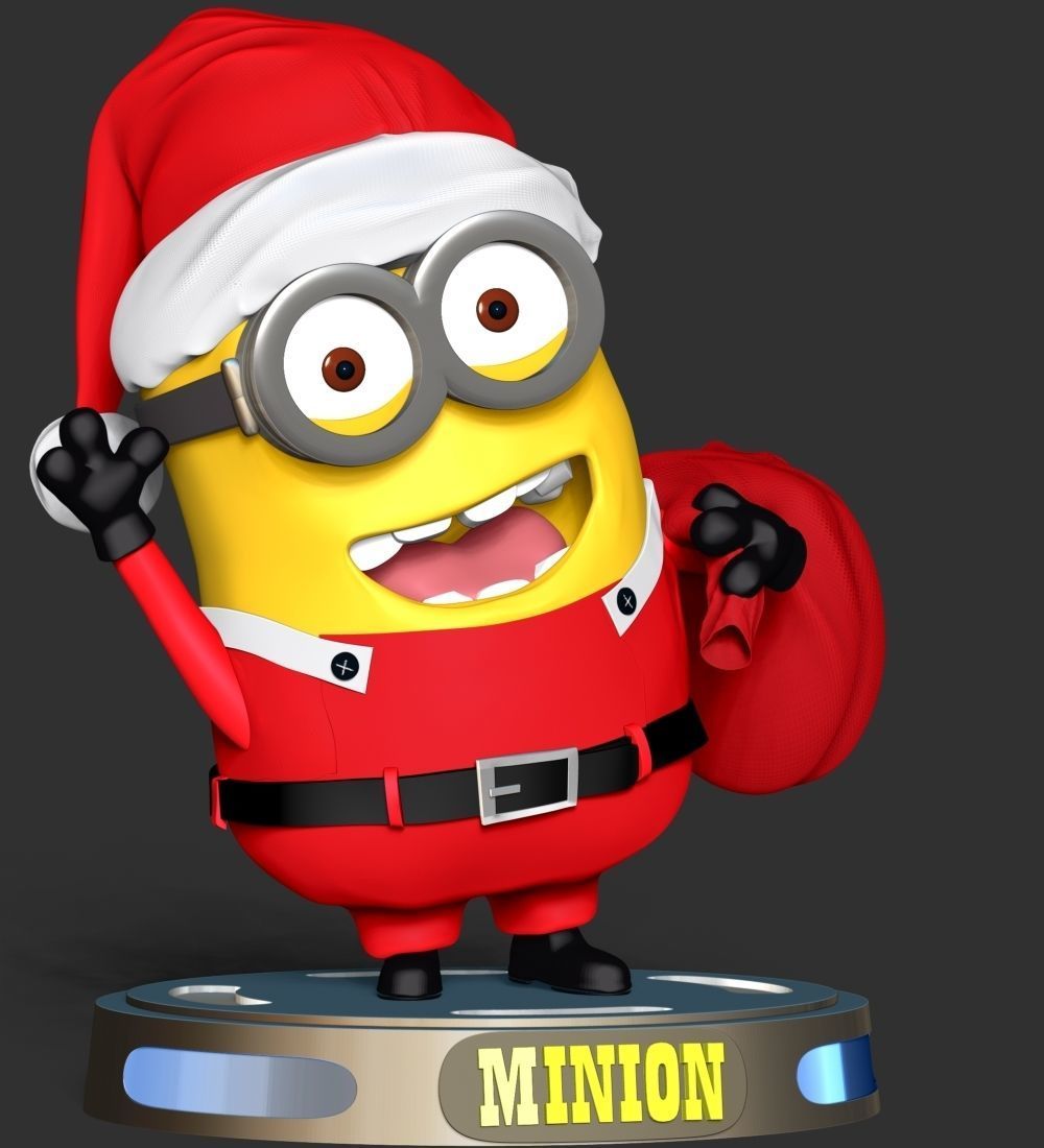 Santa Dave Minion 3D print model_10