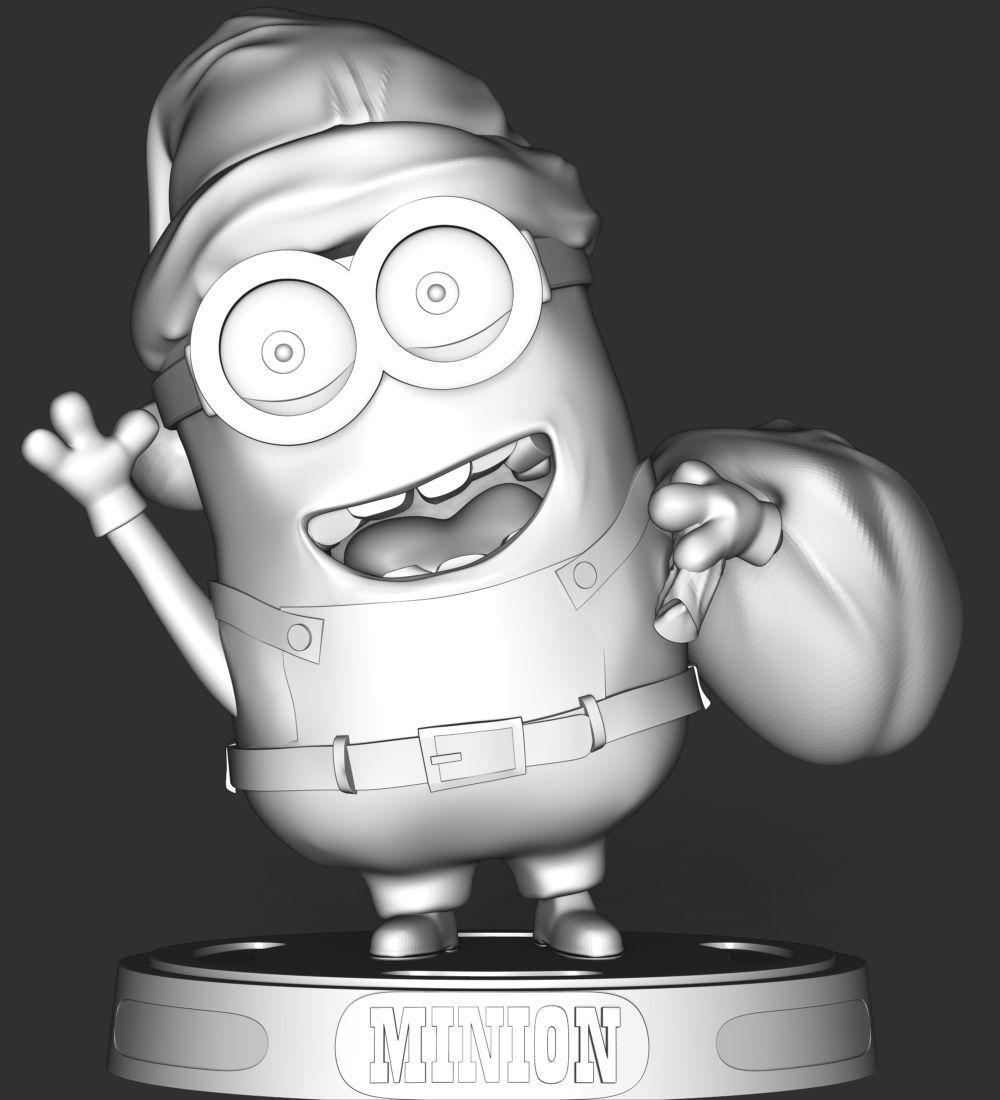 Santa Dave Minion 3D print model_16