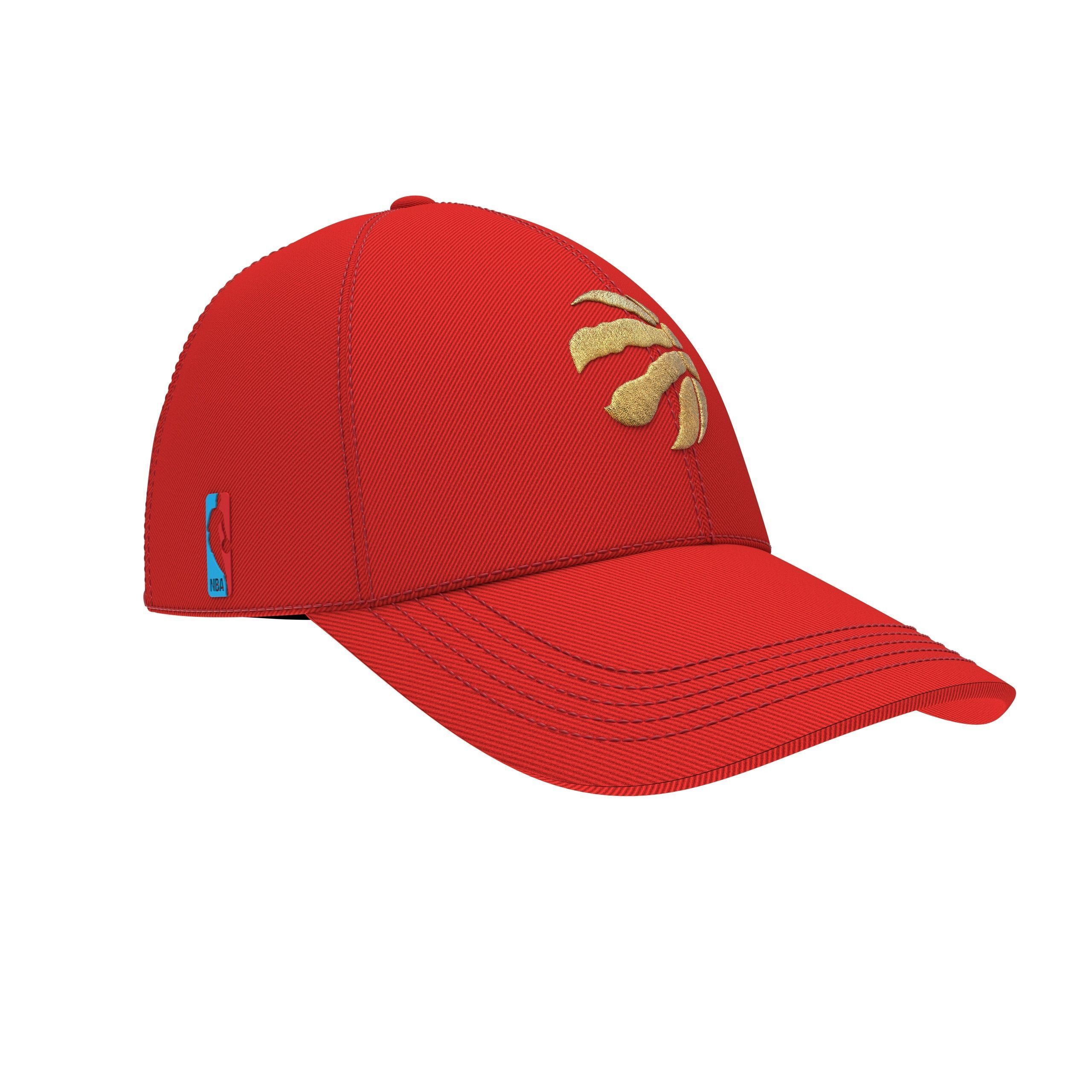 Toronto Raptors Hats  Low-poly 3D model_4