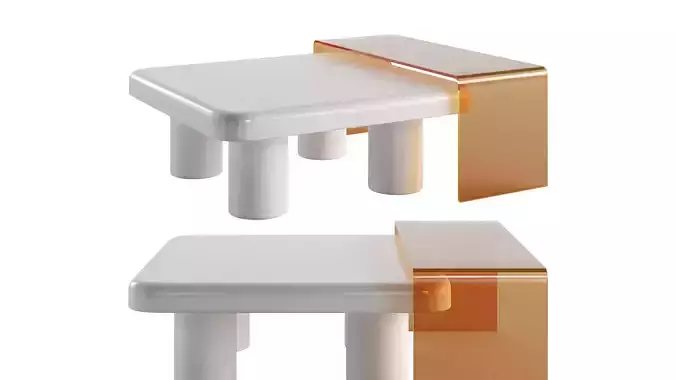 Square Nesting Coffee Table Set by Homary