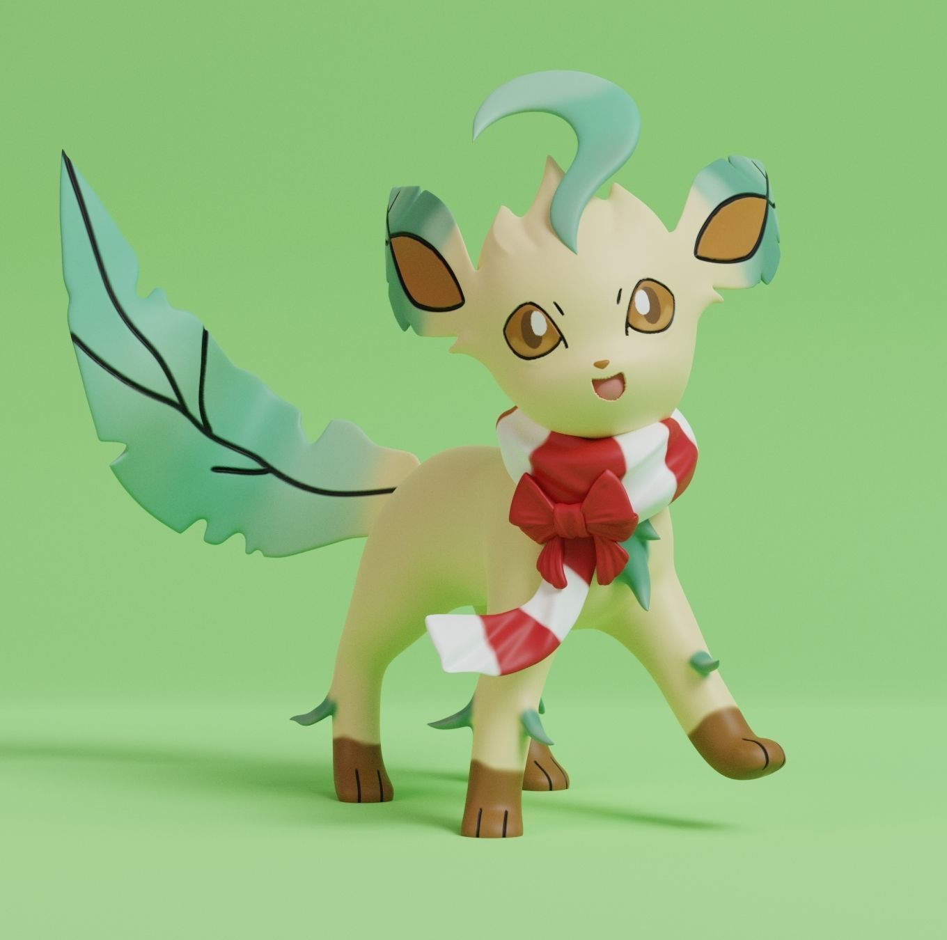 Pokemon - Eeveelutions in Christmas Style 3D print model_16