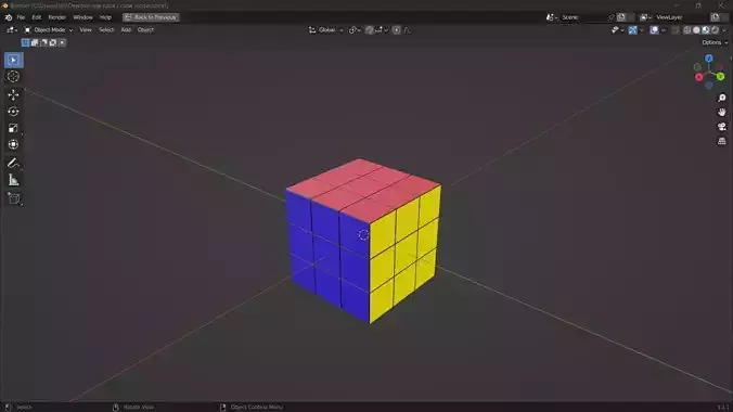 rubiks cube toy model