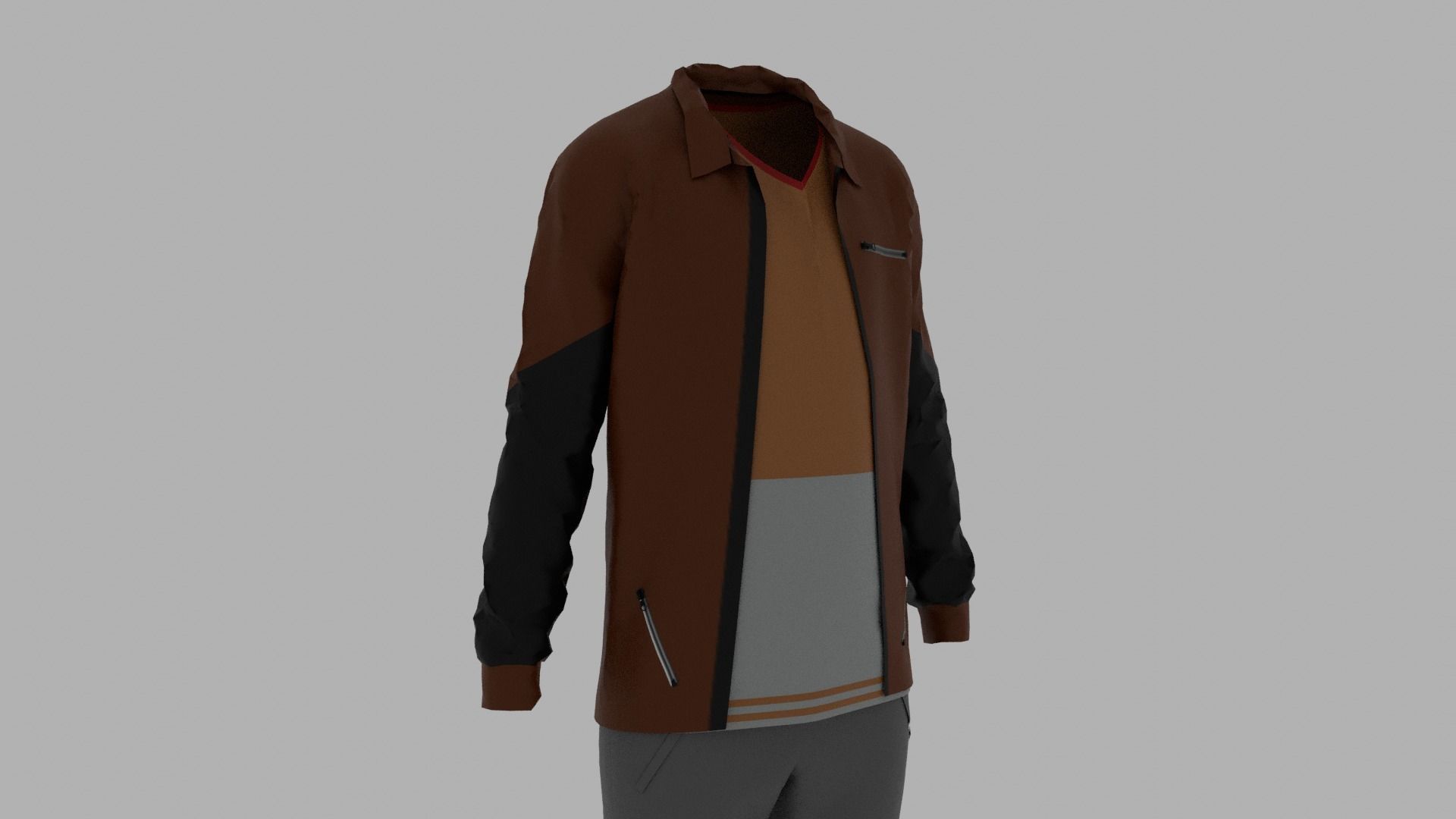 Children Clothing  Low-poly 3D model_3