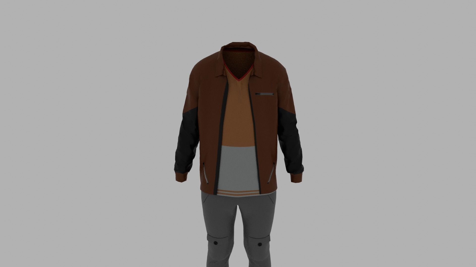 Children Clothing  Low-poly 3D model_5