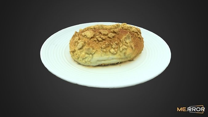 Streusel Bread 3D model 5
