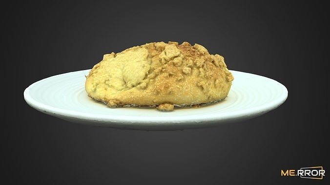 Streusel Bread 3D model 7