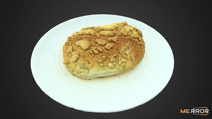 Streusel Bread 3D model 4
