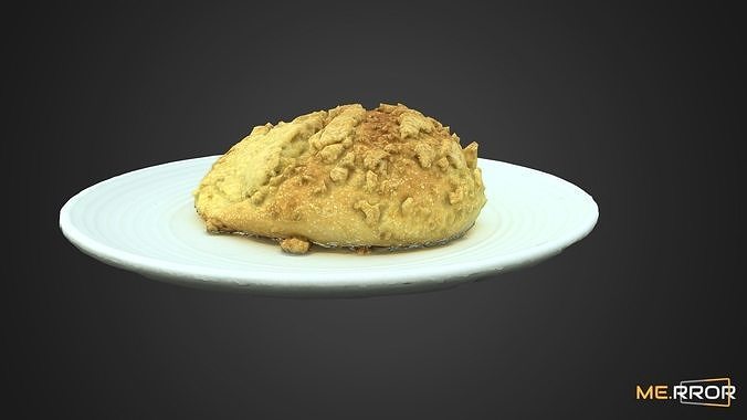 Streusel Bread 3D model 3
