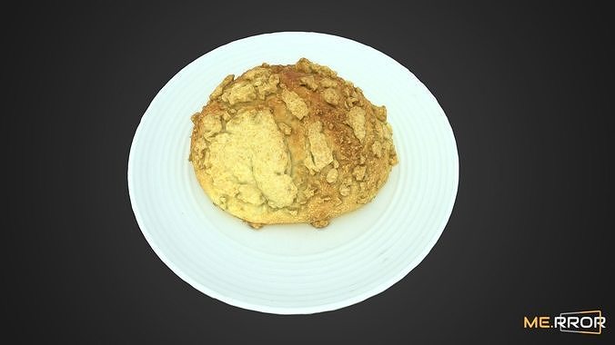 Streusel Bread 3D model 2