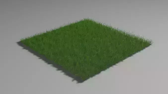 Green Grass 3D Model Low-poly 3D model