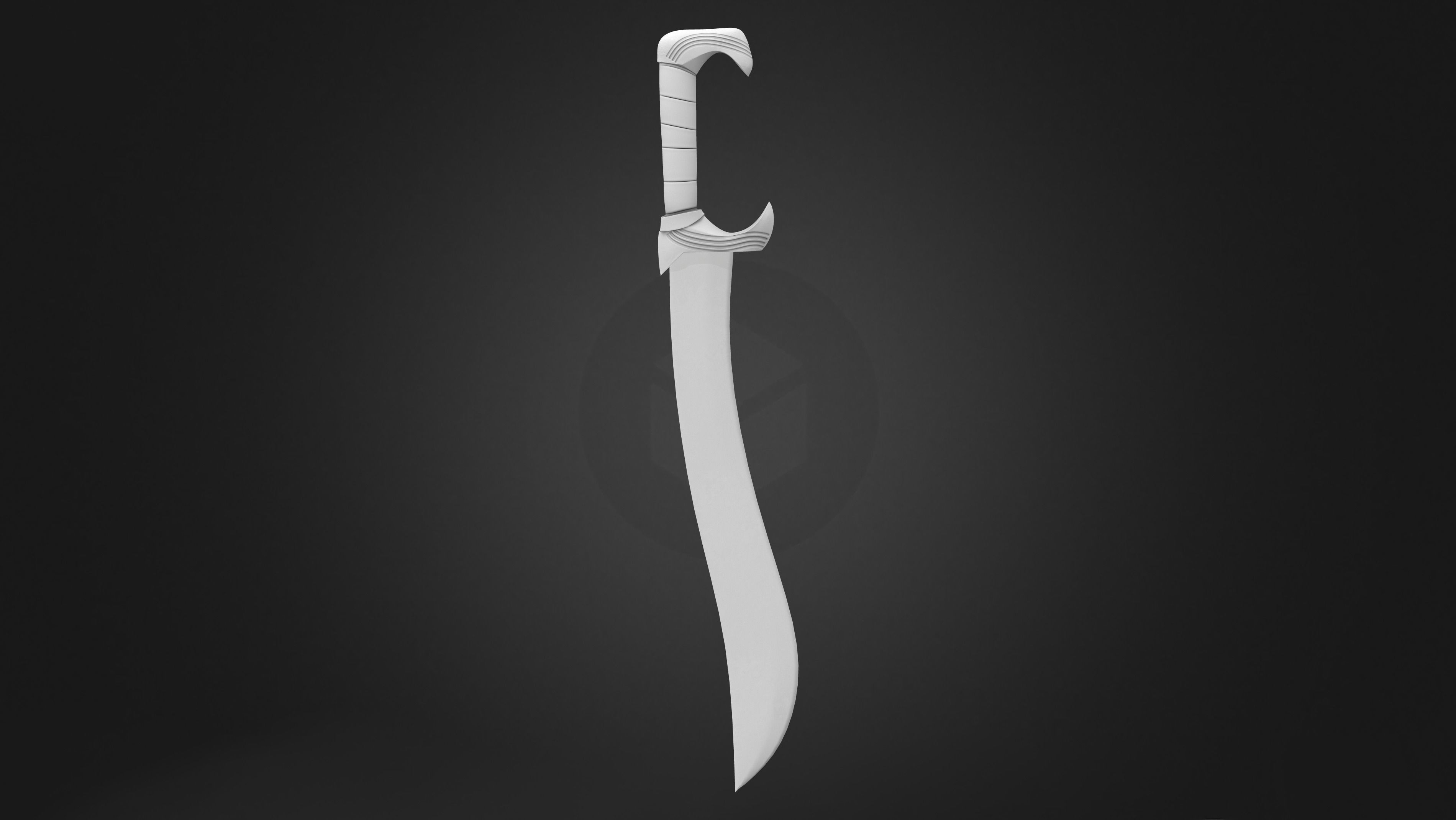 Spartan Xiphos Blade Sword Low-poly 3D model_8