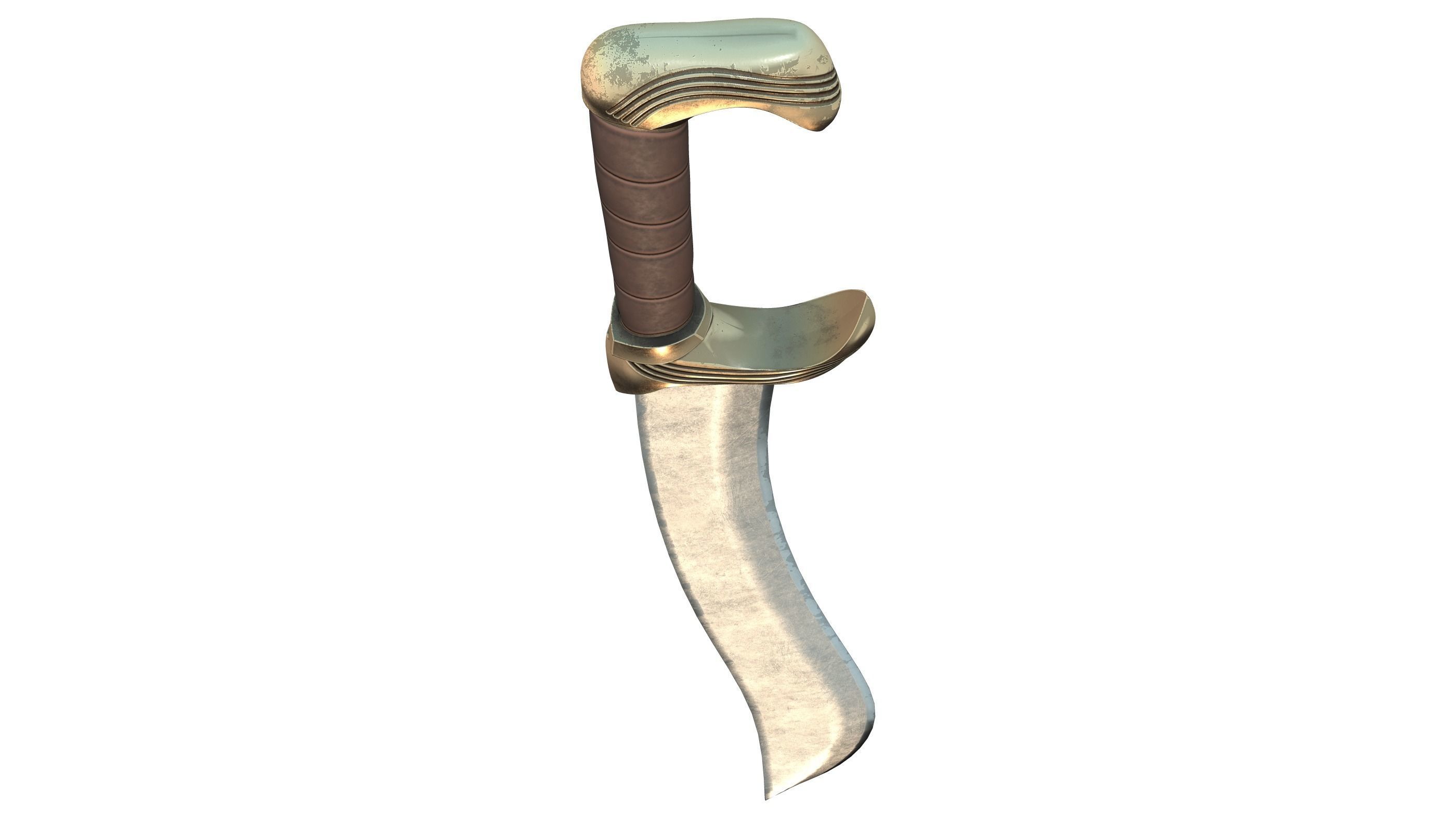 Spartan Xiphos Blade Sword Low-poly 3D model_5