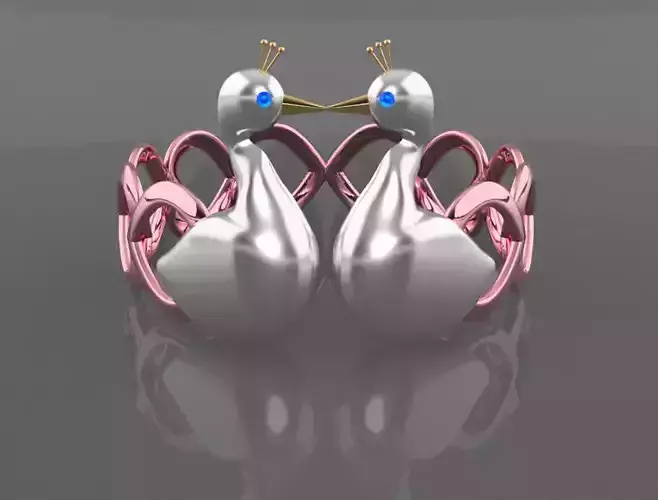 Loving peacock 3D print model