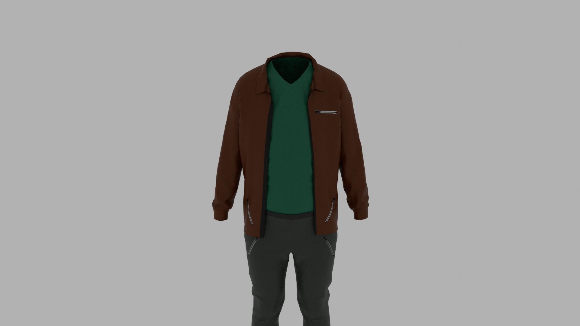 Children Kid Clothing  Low-poly 3D model_5