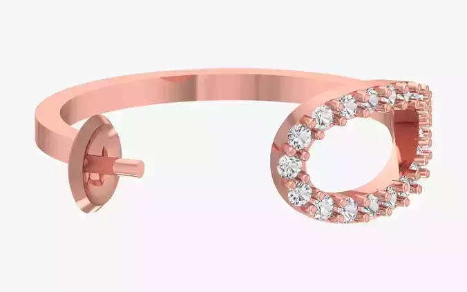 Solitaire Women Light Weight Band Ring 3D print model