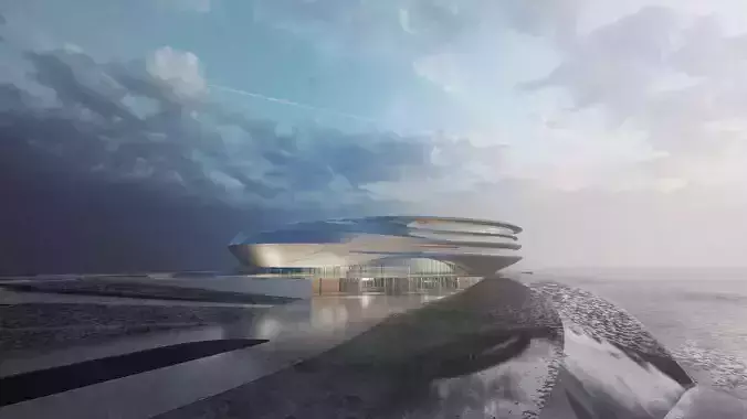 Stadium and sports complex 3D model