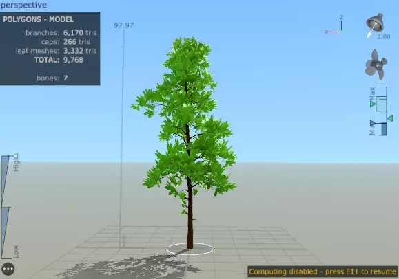 Tree Stylized Unity Unreal Game ready Low-poly 3D model_0