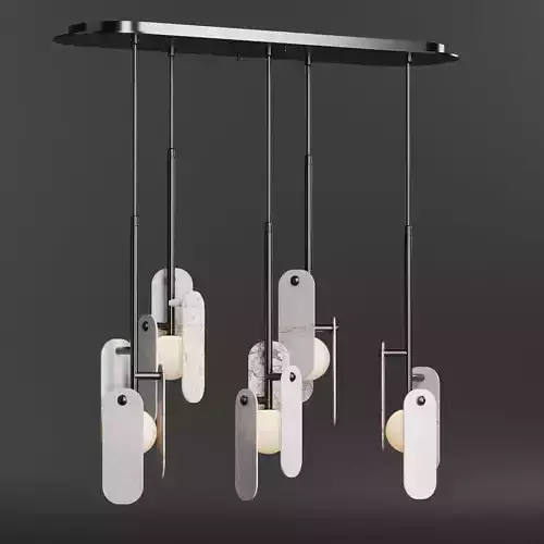 Studio M - Megalith 5 lights Pendant Various Stone
