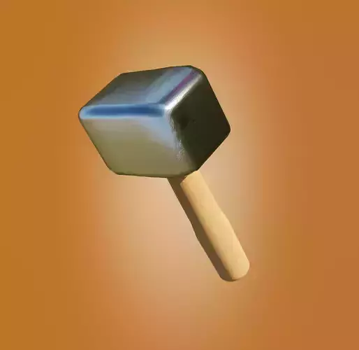 Clash of clans hammer Free low-poly 3D model