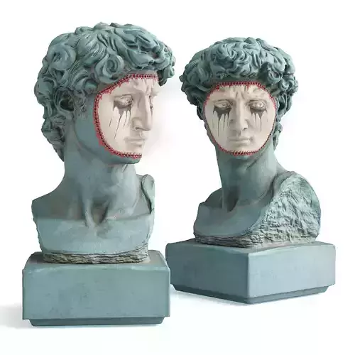 David Michelangelo masked bust