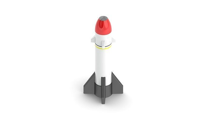 GPU support  concept missile 3D print model