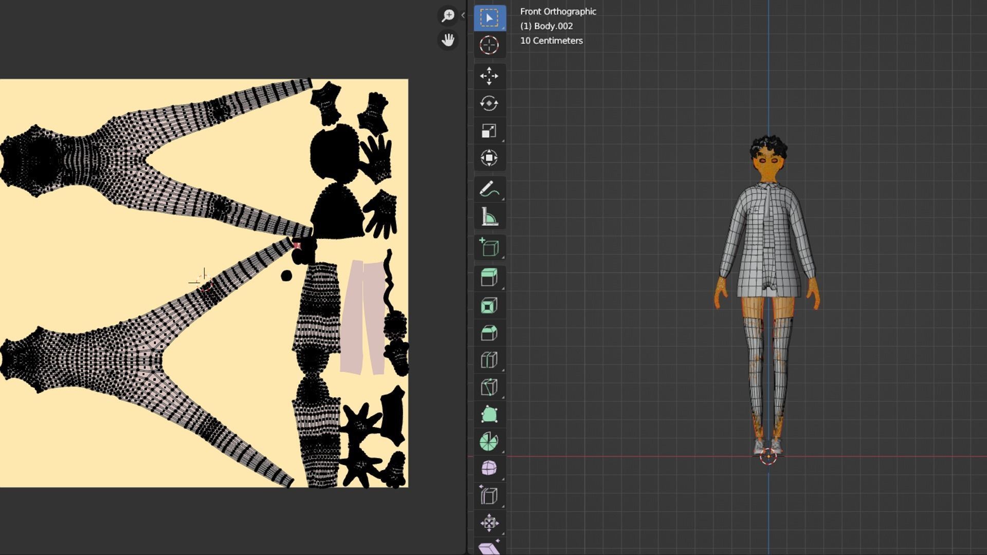 Dolly Girl Low-poly 3D model_5
