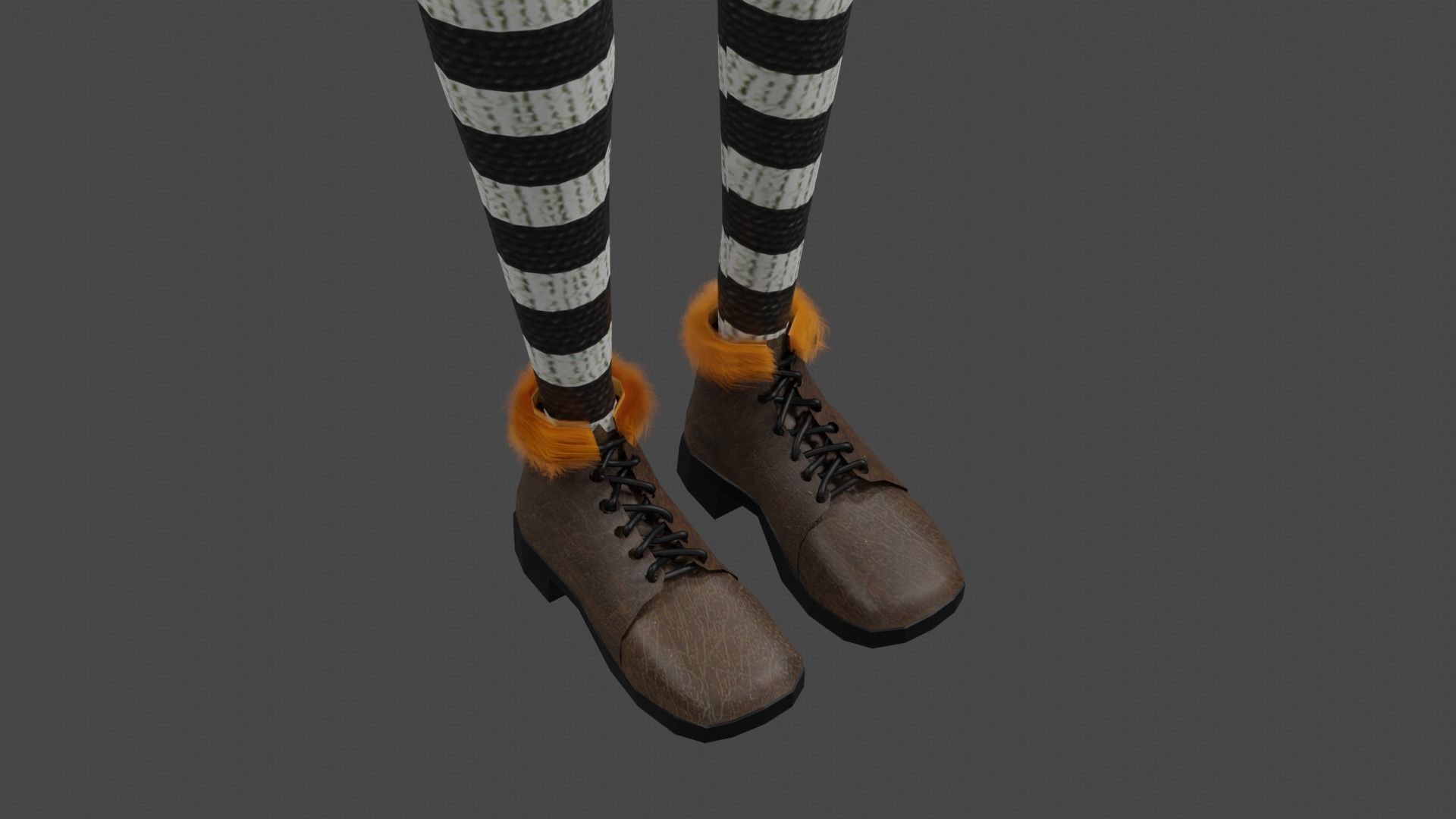 Dolly Girl Low-poly 3D model_8