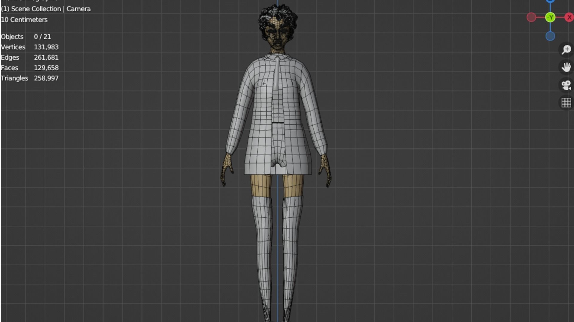 Dolly Girl Low-poly 3D model_6