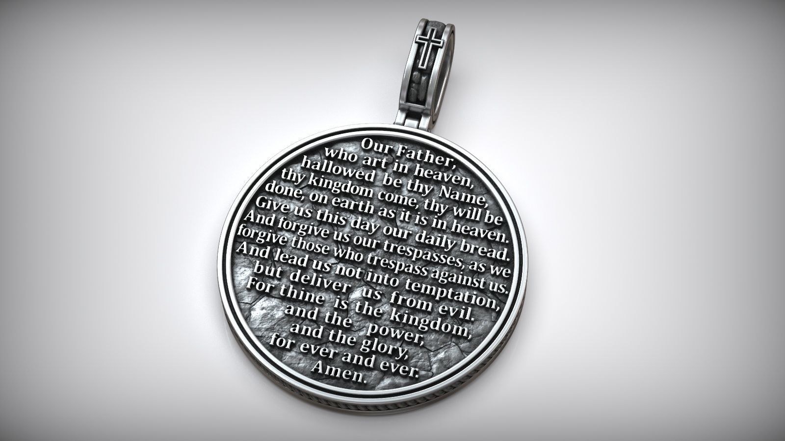 Jesus Christ The Last Supper Prayer Leonardo Pendant 3D print model_1