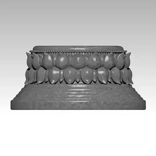 Intricately Sculpted Buddha Throne