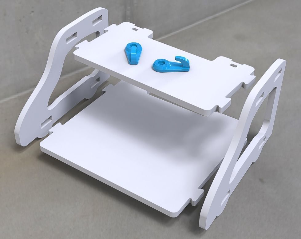 Wireless Wifi Router Storage Organizer 3D print model_3