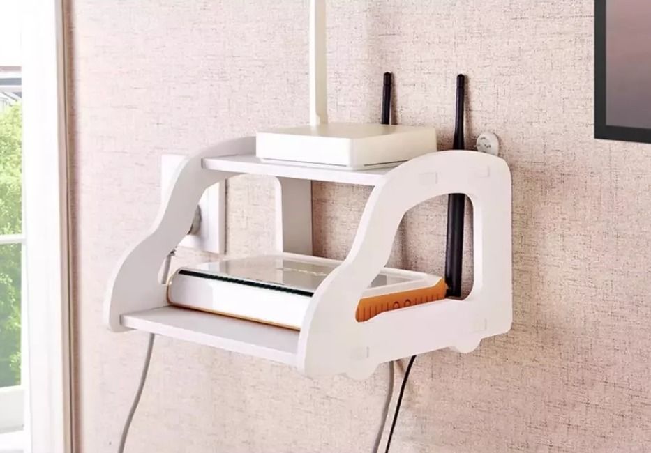 Wireless Wifi Router Storage Organizer 3D print model_5