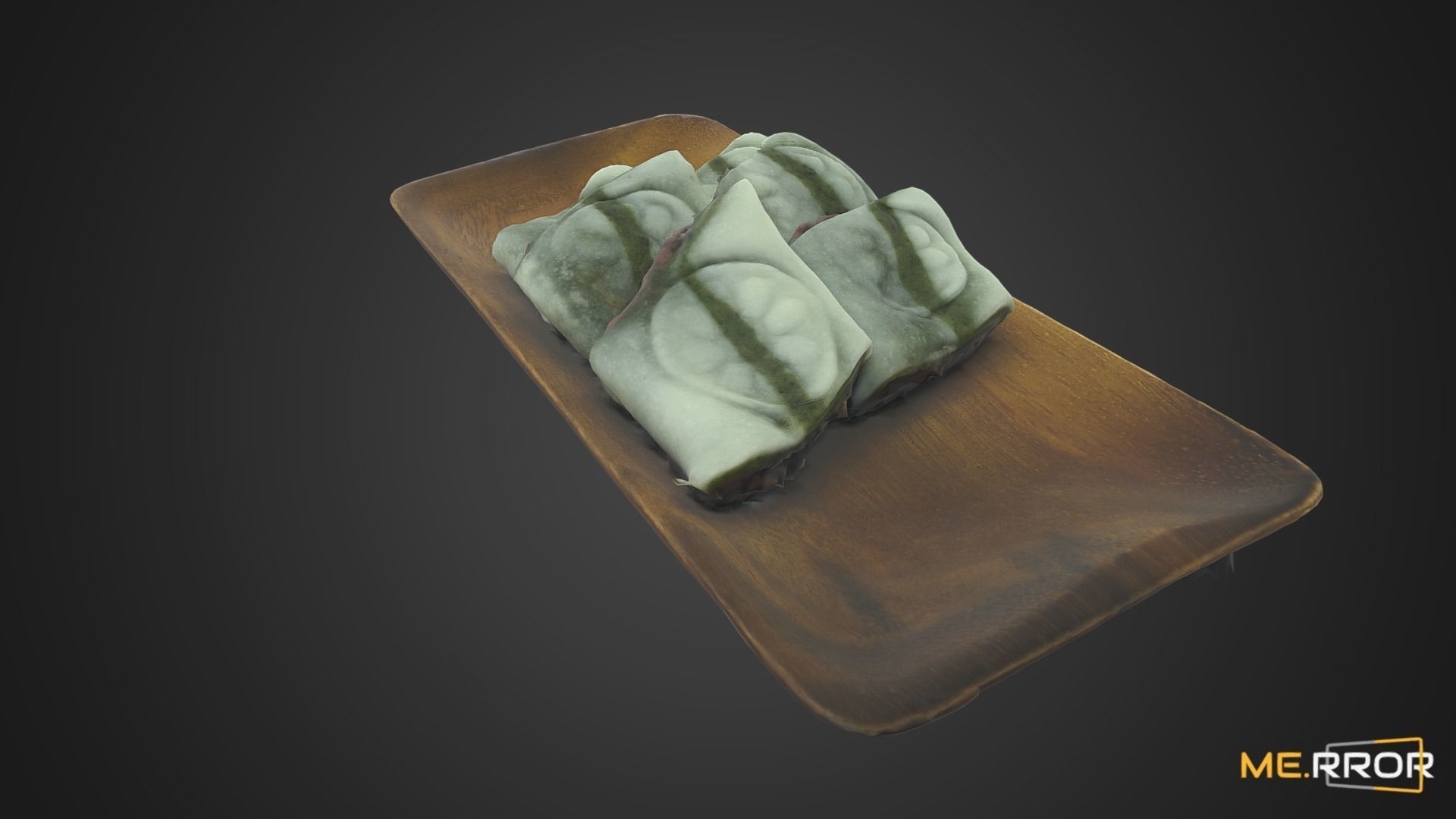 Korean Rice Cake Jeol-Pyeon 2 Low-poly 3D model_8