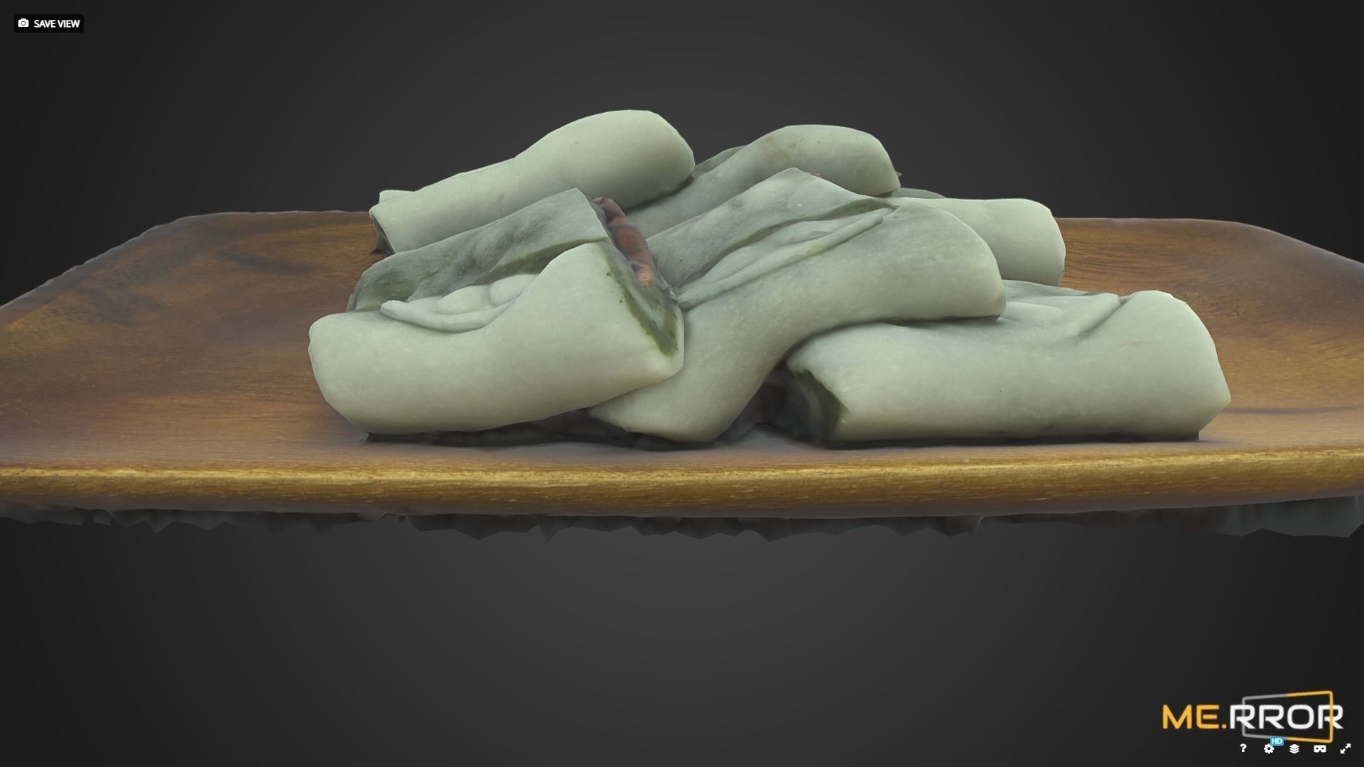 Korean Rice Cake Jeol-Pyeon 2 Low-poly 3D model_5